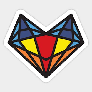 Diamond Fox Sticker